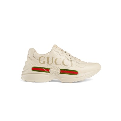 GUCCI WOMEN'S RHYTON TRAINER WITH GUCCI LOGO 528892
